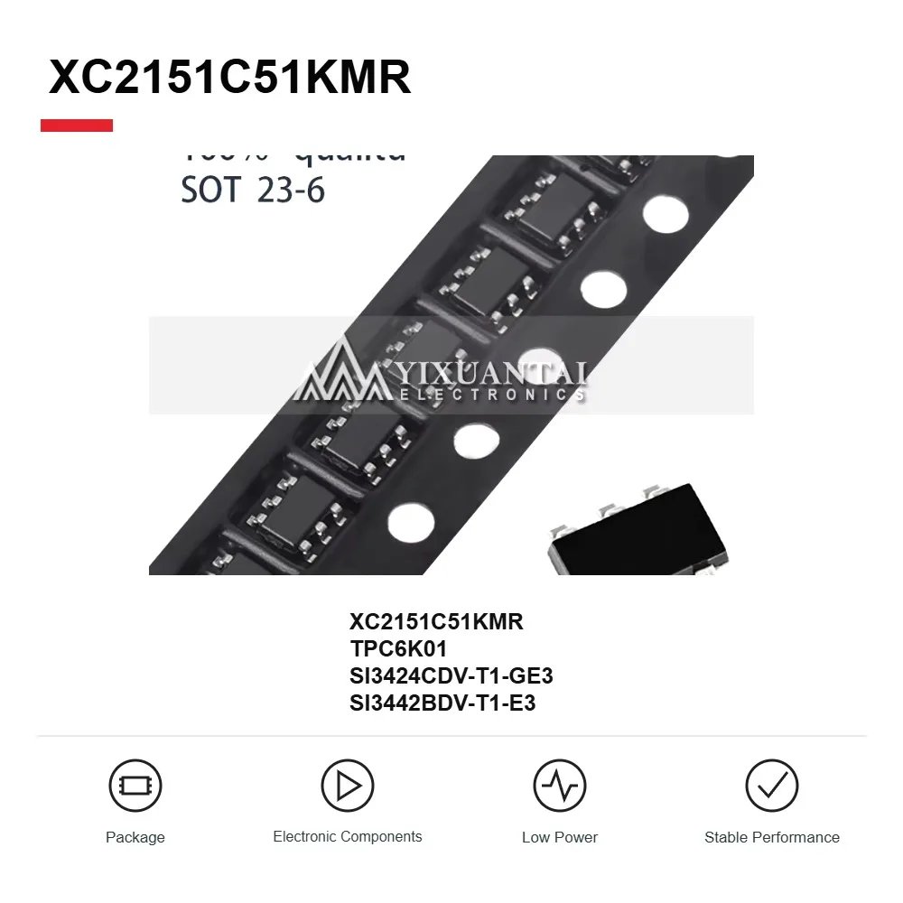 XC2151C51KMR TPC6K01 SI3424CDV-T1-GE3 SI3442BDV-T1-E3 MOSFETs and Clock Generator ICs SOT-23-6 10PCS
