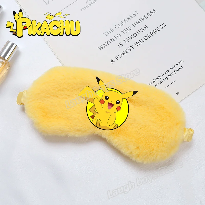 Pokemon Shield Blindfold Eye Pikachu Cover Mask Eyepatch Sleeping Eye Travel Home Relax Mask Eyeshade Kids Adult Birthday Gifts