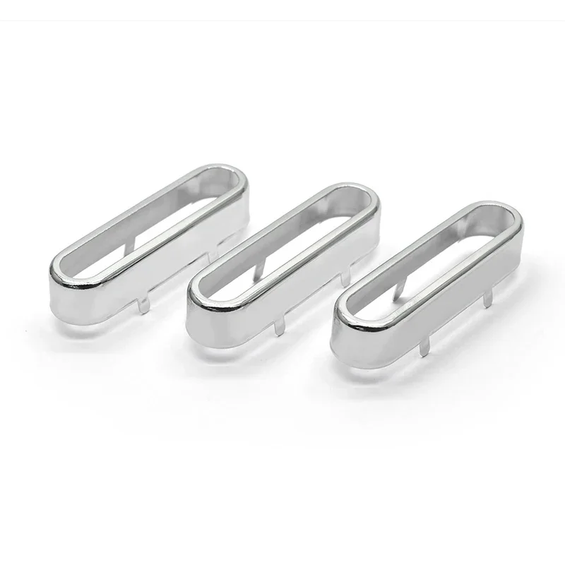 

3Pcs Brass Cover For ST Single Coil Pickup Cover/Lid/Shell Top Open Guitar Parts 71x19.5mm Black/Gold/Silver