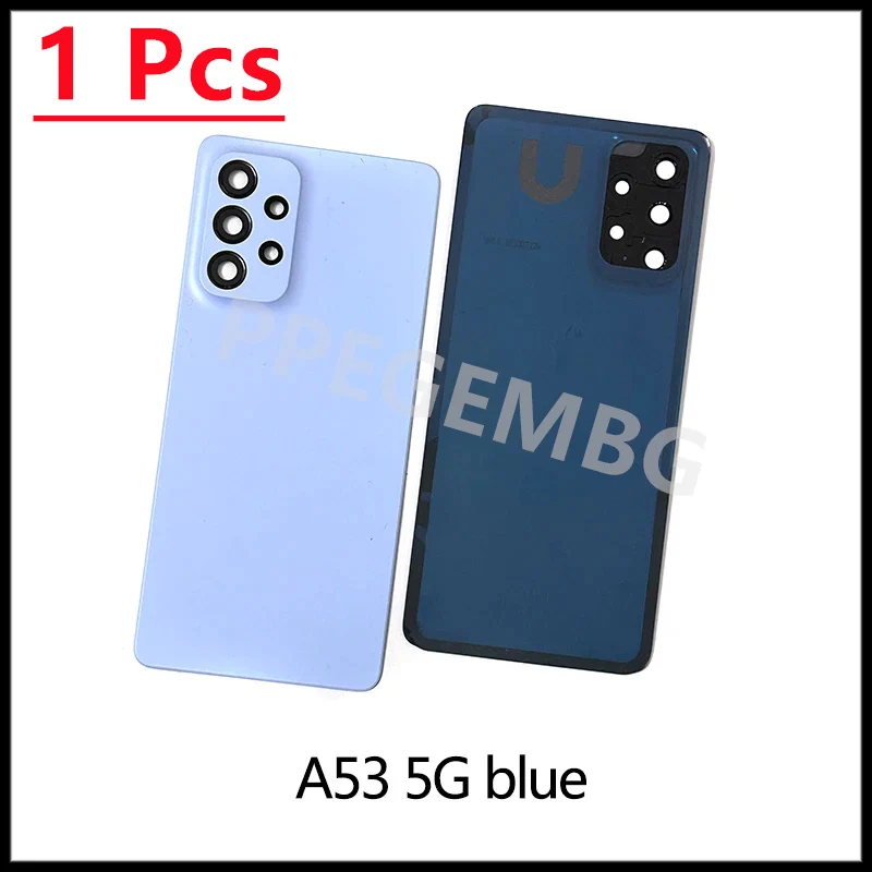 NEW For Samsung Galaxy A53 A33 A73 5G Back Battery Cover A536 A336 A736 Rear Door Lid Housing Case Camera Lens Ahesive Sticker