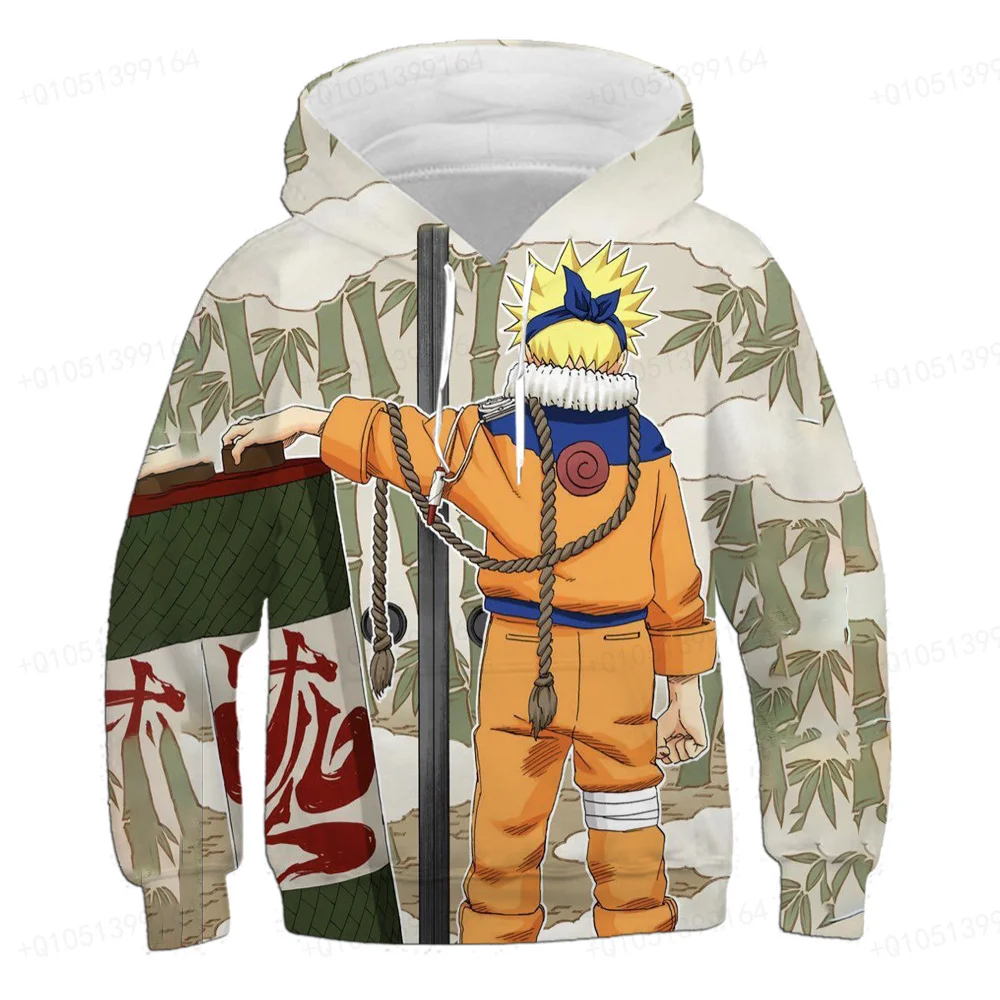 Naruto Boys and Girls Hoodie MINISO Men's Hoodie 3D Printing Fashion Pullover Uchiha Itachi Men's Hoodie Akatsuki Men's Clothing