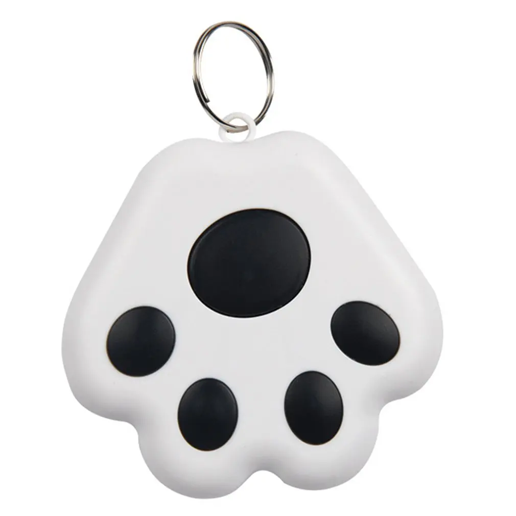 Dog Paw Shape Mini Smart GPS Tracker Keys Finder Locator Bluetooth Anti Lost Alarm Sensor Device Tracker For Kids Pets Luggage