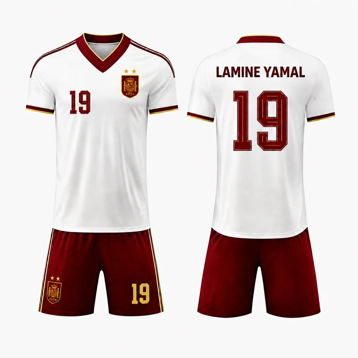 Sports Equipment Jersey - Football Star No.19 Soccer Uniform Set