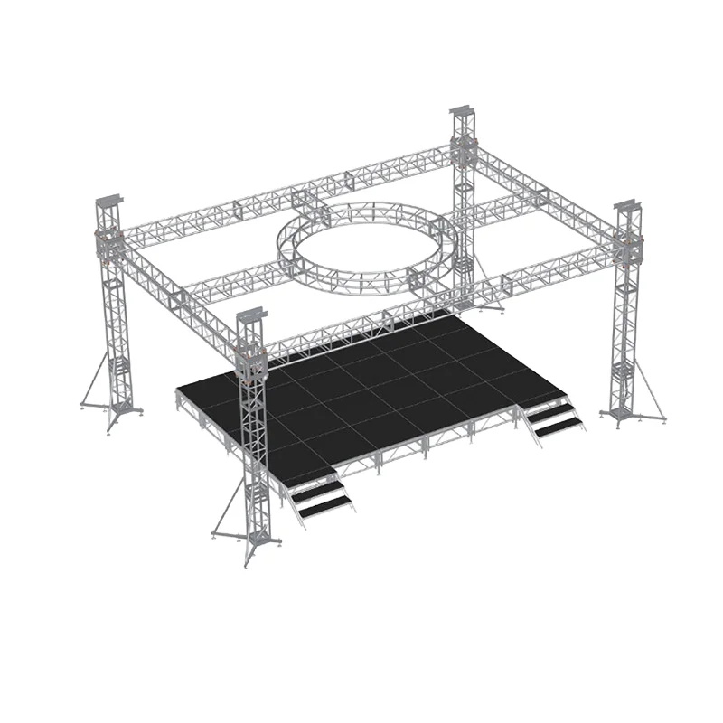 factory direct sales high performance aluminum alloy truss adjustable square stage latch frame lighting activity road