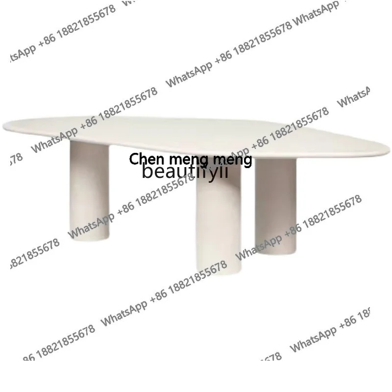 

Nordic solid wood cloud dining table simple atmosphere negotiation table coffee large desk conference table workbench H H