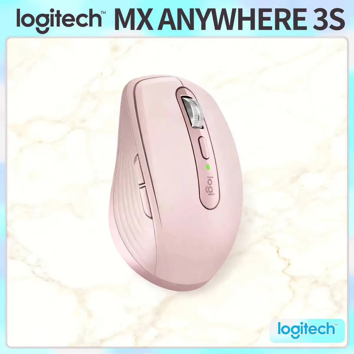 

Компактная мышь Logitech MX Anywhere 3S, эргономичный дизайн, перезаряжаемая, с быстрым прокруткой для портативных ПК Mac