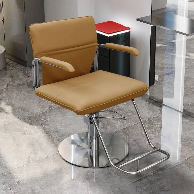

Rolling Barber Barbershop Armchairs Hairdressing Chair Swivel Chair Professional Beauty Sillo De Barberia Salon Furniture CY50BC