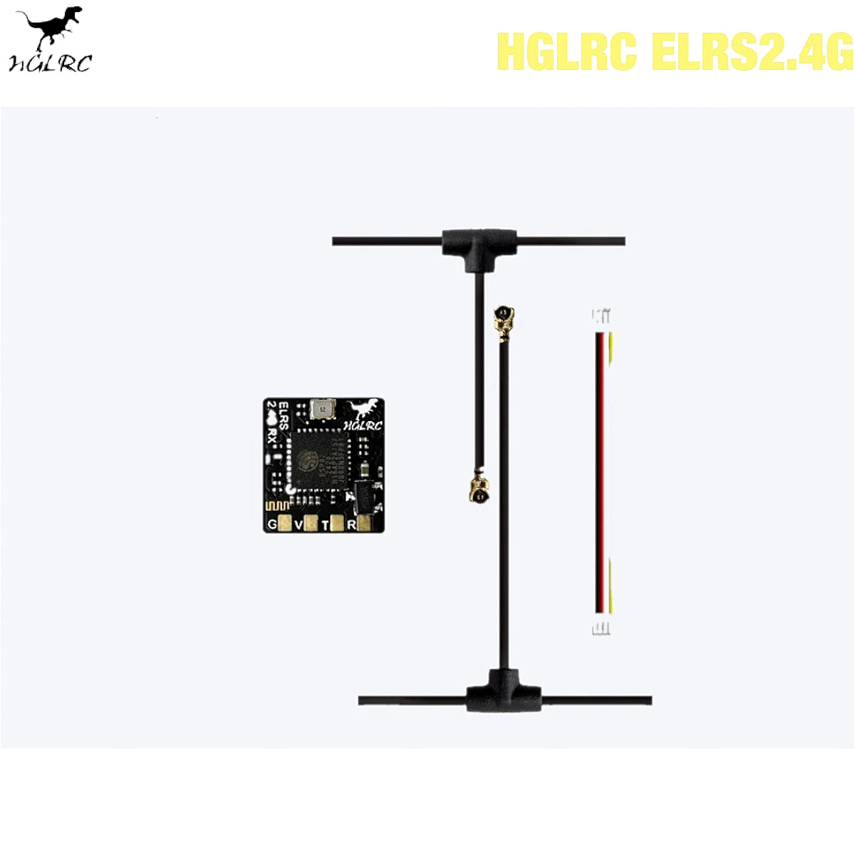 HGLRC ELRS 2.4G استقبال 500MHZ معدل التحديث ELRS 3.0 لطائرة RC FPV طويلة المدى طائرات بدون طيار لتقوم بها بنفسك أجزاء