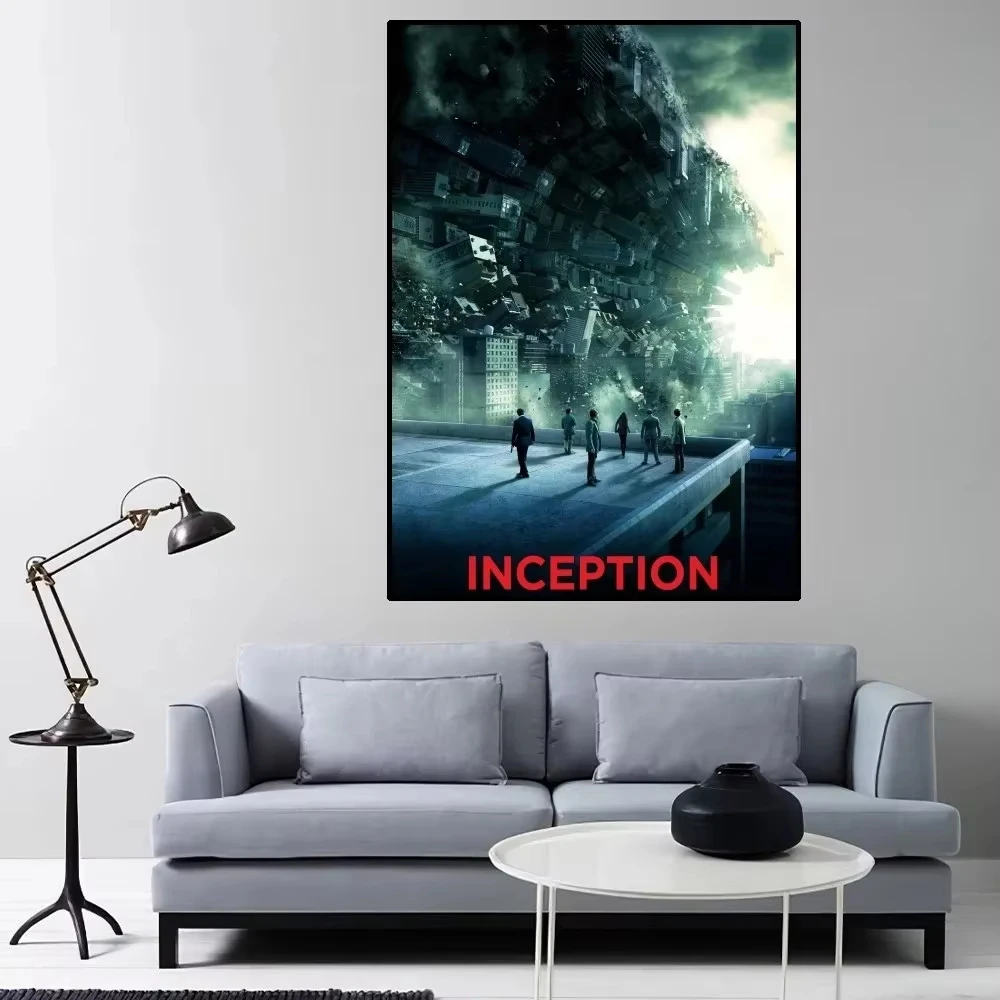 Inception Moive Poster Home Room Decor Livingroom Bedroom Aesthetic Art Wall Canvas Painting Stickers