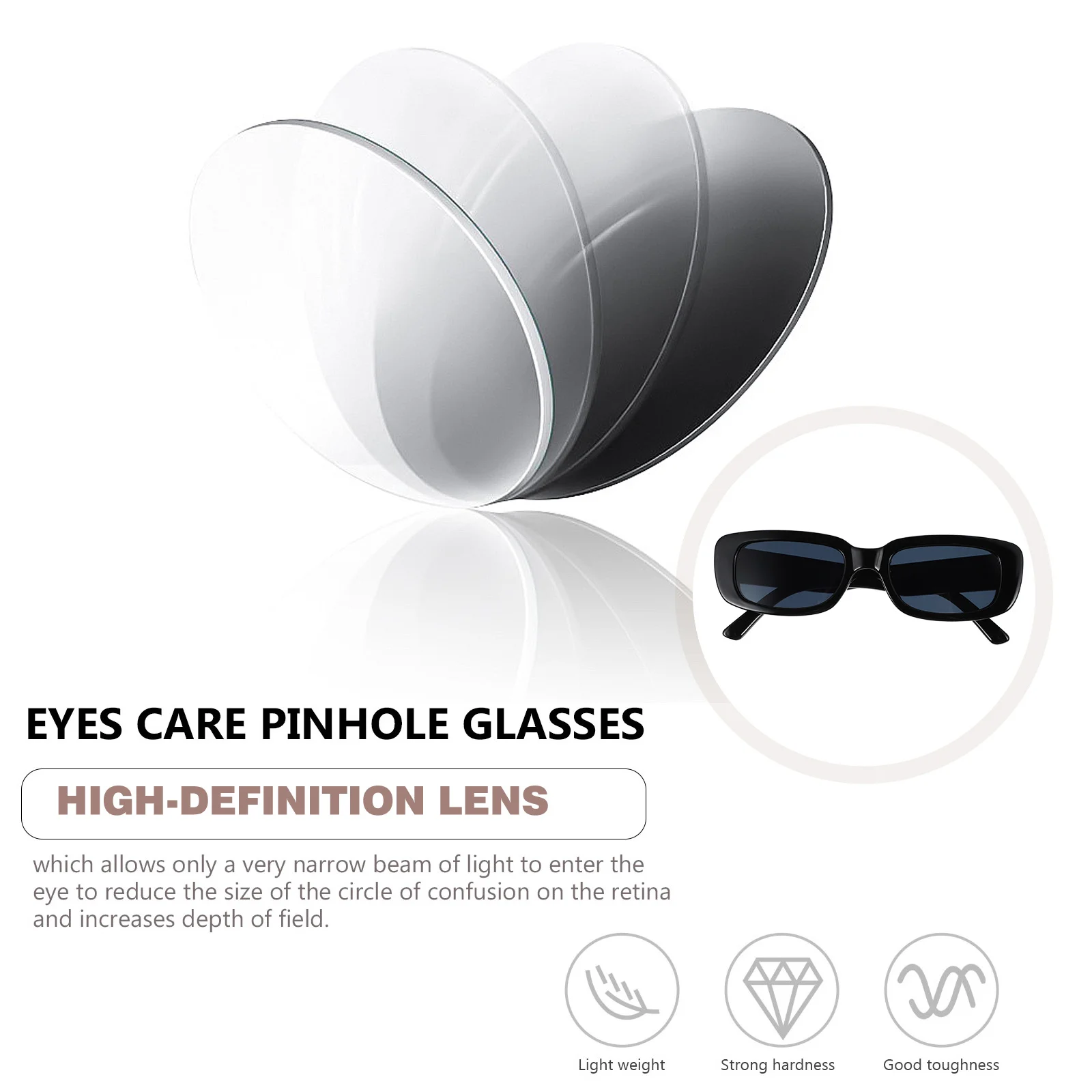 

1Pcs Black Frame Square Sunglasses Fashionable Unisex Sun Shades Lightweight Comfortable Travel Gift Sunglasses