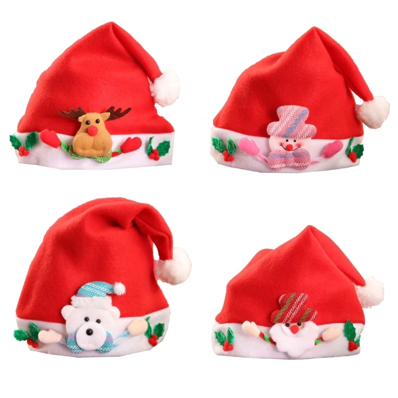 Fashionable Santa Hats Knitted Christmas Hats Soft Comfortable Durability Hats