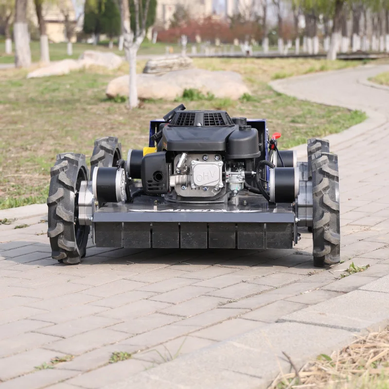 

Customized Heavy Duty Remote Control Lawn Mower All Terrain High Power Mowing Machine for Agricultural Farm Use