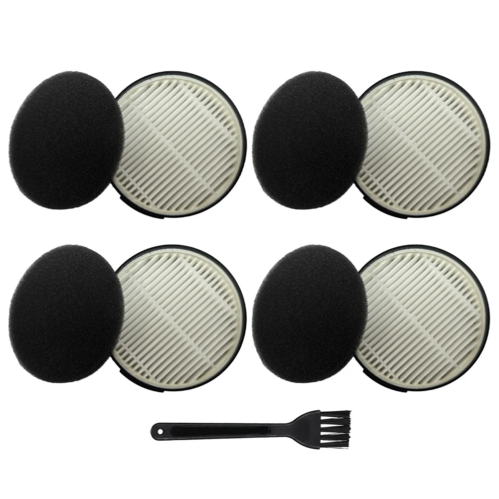 CFTS72 Replacement HEPA Filter Set Includes 2 Exhaust Filters 2 Sponge Filters 1 Brush for Iris Ohyama For SCD Vacuums
