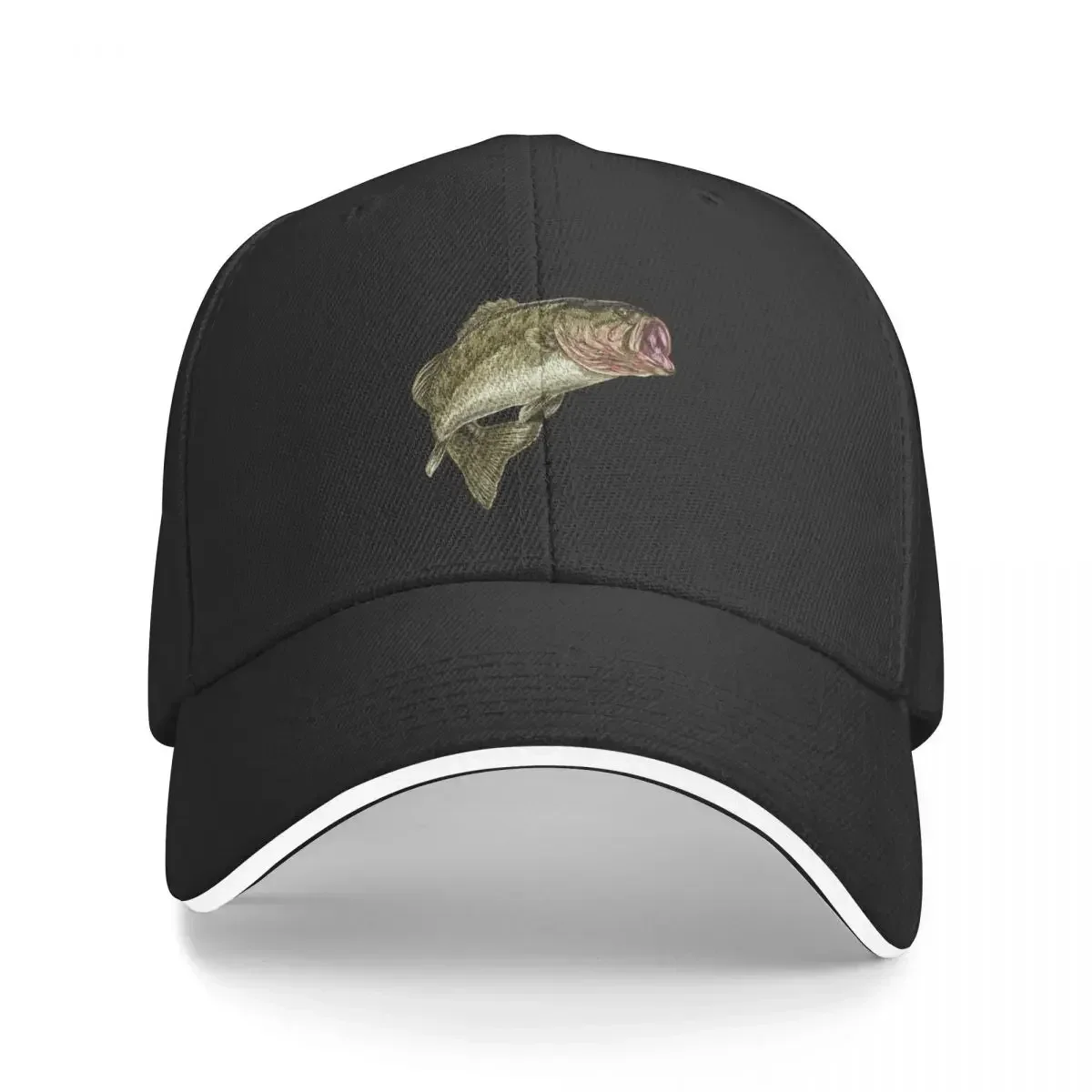 

Largemouth Bass Baseball Cap custom Hat Thermal Visor Military Cap Man Winter hat Designer Man Women's
