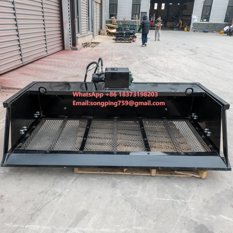 China Produces Popular Sliding Loader Attachments Featuring Vibrating Buckets