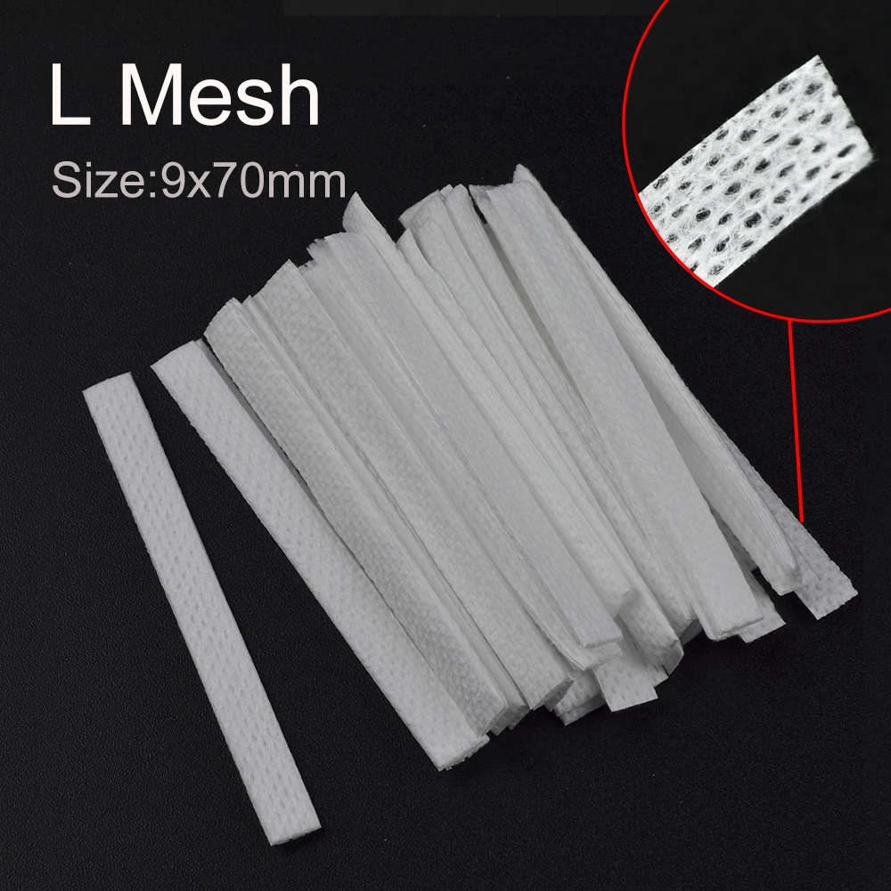 

30Strips/Box Rebuild DIY Cotton 7/8/9mm Wide 70mm 5pcs/Strips Mesh Cotton with Holes Strips 11mm 20sets