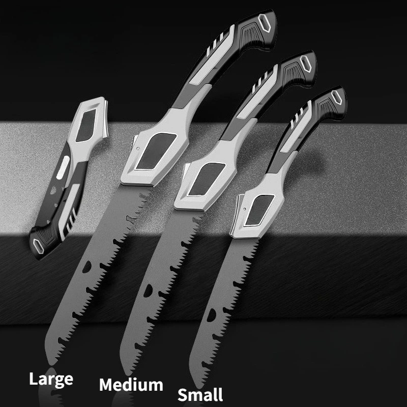 Small/Medium/Large Folding Saw Heavy Duty Blade Hand Tool for Wood Camping Dry Wood Pruning Rugged with Hard Teeth