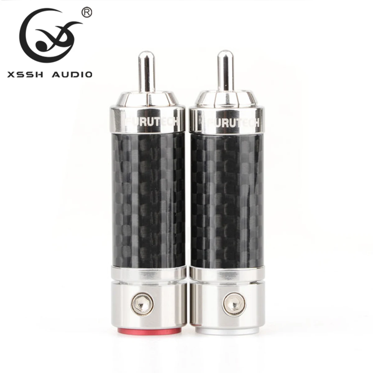 4pcs/8pcs RCA XSSH Audio DIY HIFI Amplifier Gold Silver Rhodium Plated Brass Connector Jack Plug