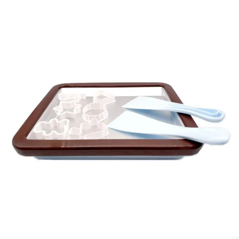 L8RE Сковорода для мороженого Прямоугольная сковорода с антигрибком и 2 лопатками