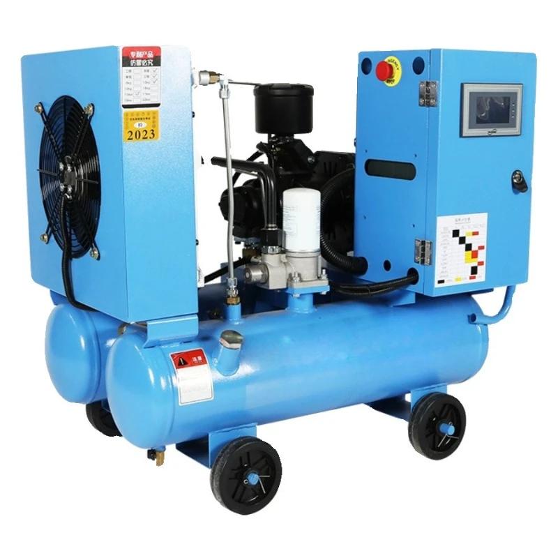 

Переменный частотный винтовой компрессор с постоянными магнитами, для распыления краски, воды и песка, мобильный, 220В, для наружных работ, настенный воздушный насос