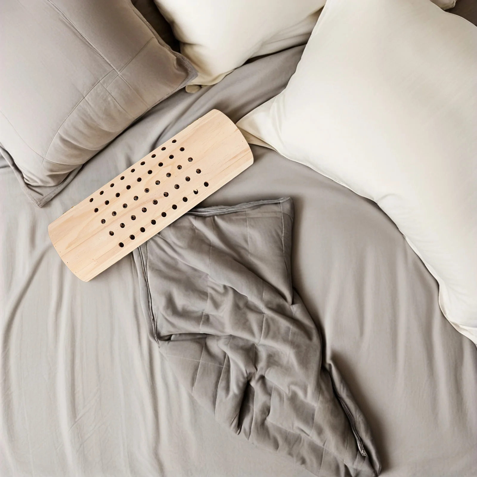 عنق الرحم قابلة لإعادة الاستخدام الكى دعم الرقبة الخيزران ساونا مسند الظهر وسادة تنفس النوم مكتب المنزل