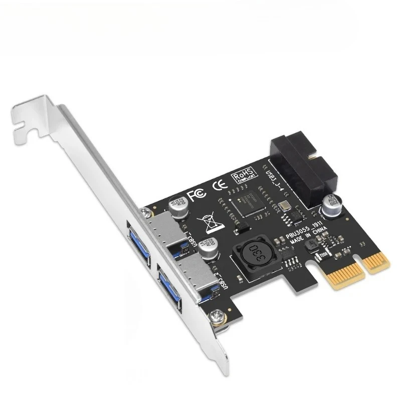 

Desktop computer PCI-E to USB3.0 expansion card Desktop computer USB3.0 with front 19/20 PIN interface