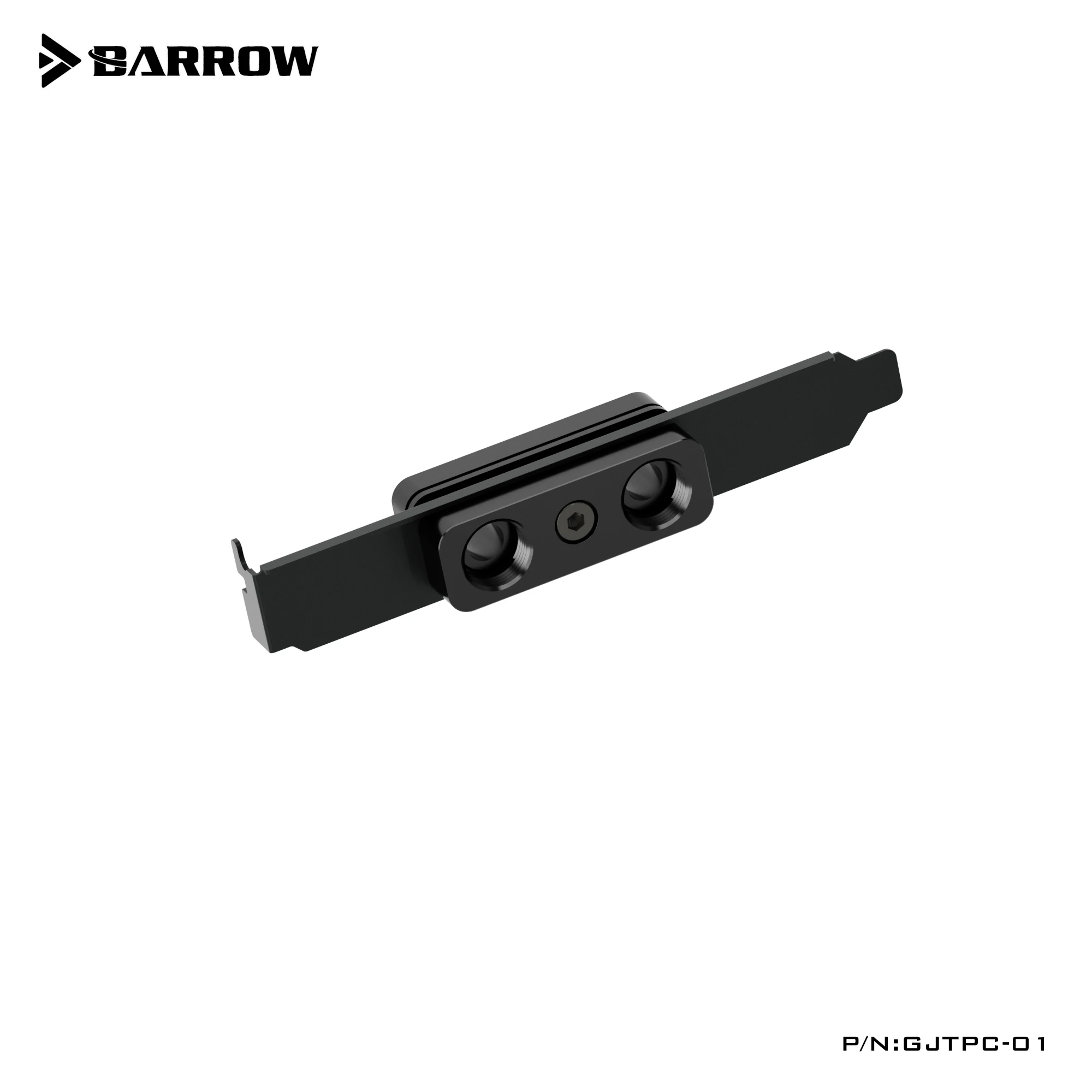 Barrow Computer Case PCI-E POM Block Cross Liquid Inlet Outlet G1/4'' Port Interface for PC Water Cooling Accessories GJTPC-01