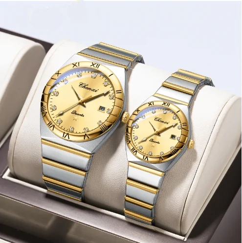 

Couple Watches Fashionable and Trendy Men's and Women's Watches Leisure and Fashion Large Dial Quartz Couple Watch