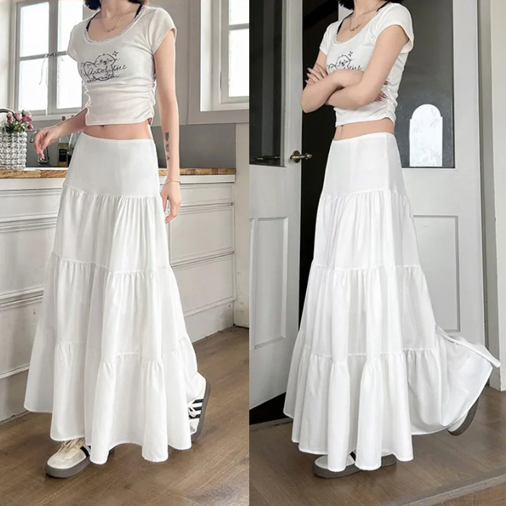 Daily Wear Long Skirt For Women Slimming Fashion High Waist Skirt Microelasticity New Style Skirt Polyester Fabric