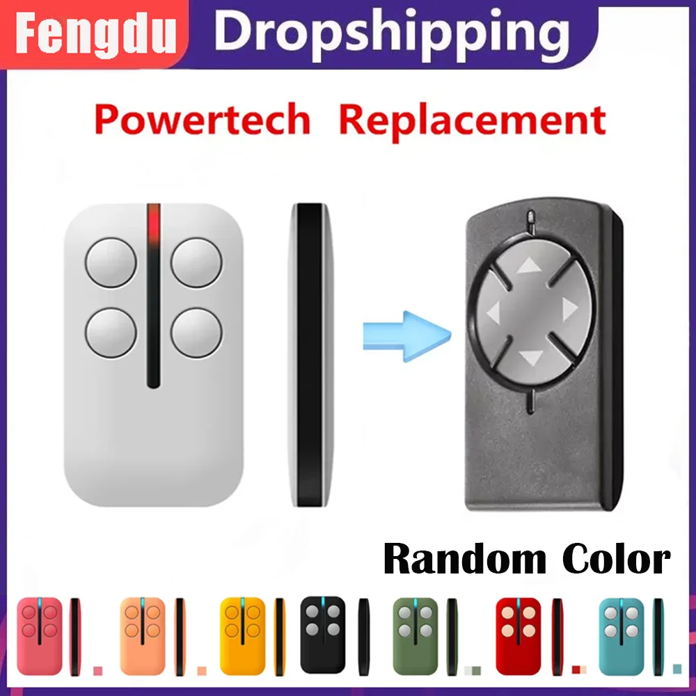 433 Mhz Garage Door Opener emote control Compatible Rolling code PR2 PR-2 4-Channel Powertech