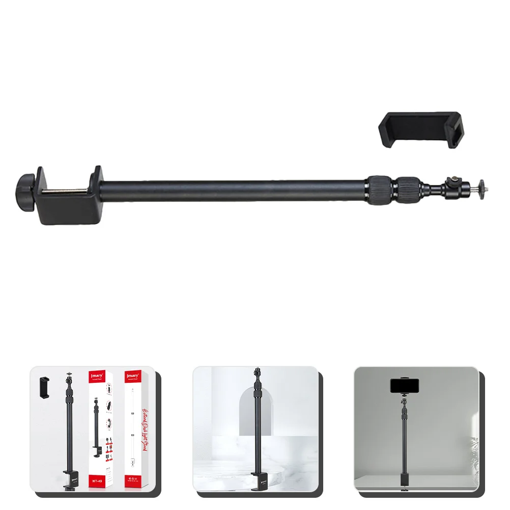 

Adjustable Camera Desk Mount Stand Tabletop Clamp Ball Head 360 Rotation for Webcam Phone Light Dslr Ring Light Streaming