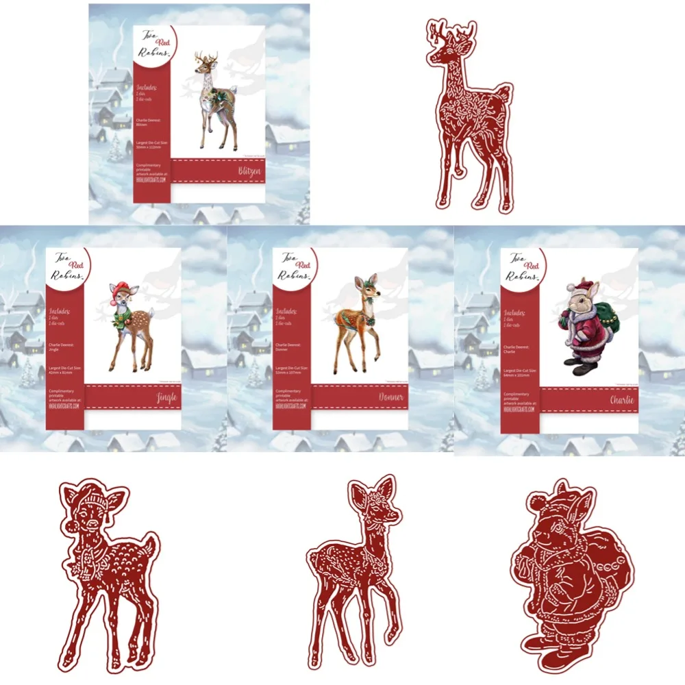 

Santa Claus Sika deer Metal cutting data slimline essentials scrapbooking card stencil cut die for DIY handmade card crafts