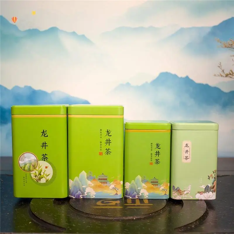 Fei Lan Gu Drachenbrunnentee-Blätter in Eisenbox, Hochgebirgs-Ming-Geschenkbox