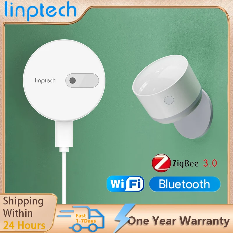 

Linptech Zigbee/Wifi/Bluetooth Human Body Presence Sensor Human body Presence Sensor ES1 Millimeter Wave Radar 180 ° 6m Sensing