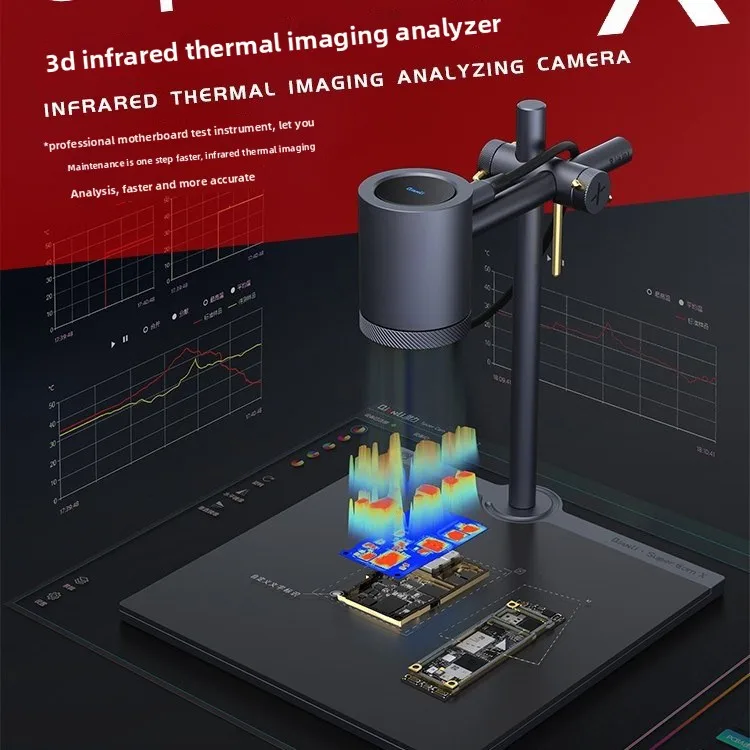 

3D-тепловизор Super Cam X — прибор для диагностики неисправностей печатной платы мобильного телефона и материнской платы для ремонта