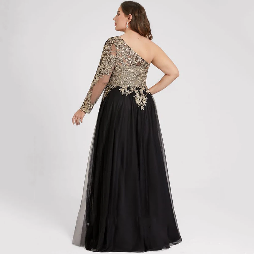 Plus Size Mother of Bride Dresses with Lace Full Sleeve Sheath Floor Length Wedding Party Gown 2025 Summer Robe De Soirée