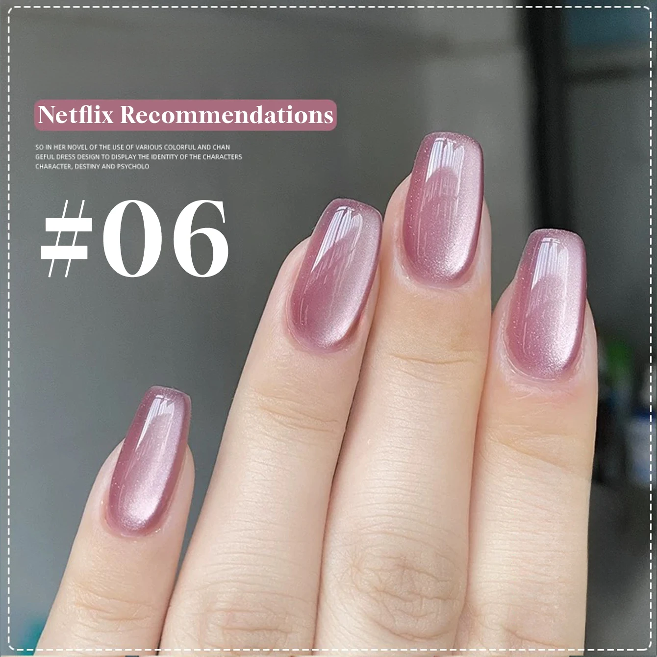 MIANEL 12ML 1pcs Angela Cat Eye Gel Nail Polish 2025 New Glitter Crystal Porcelain White Polish Glass Beads Christmas Nails