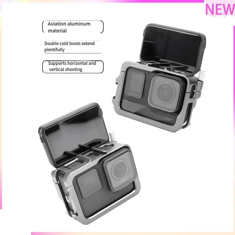 B27B Camera Cage For Insta360 Ace /Ace Pro Frame Case Quick Release Case Mount Adapter