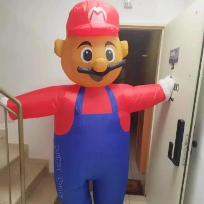 

Cosplay Anime Party Inflatable Set, Red Hat Super Plumber, Inflatable Monster Costume, Used for Holiday Party Anime Exhibitions