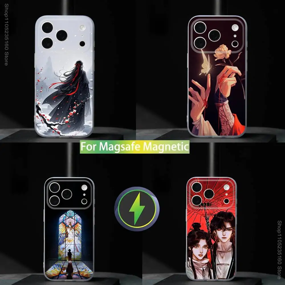 

H-Heaven B-Blessing Phone Case For iPhone 17,16,15,14,13,12,11,Pro,Max,Plus,Mini,SE4,E Magnetic For Magsafe Wireless Charging