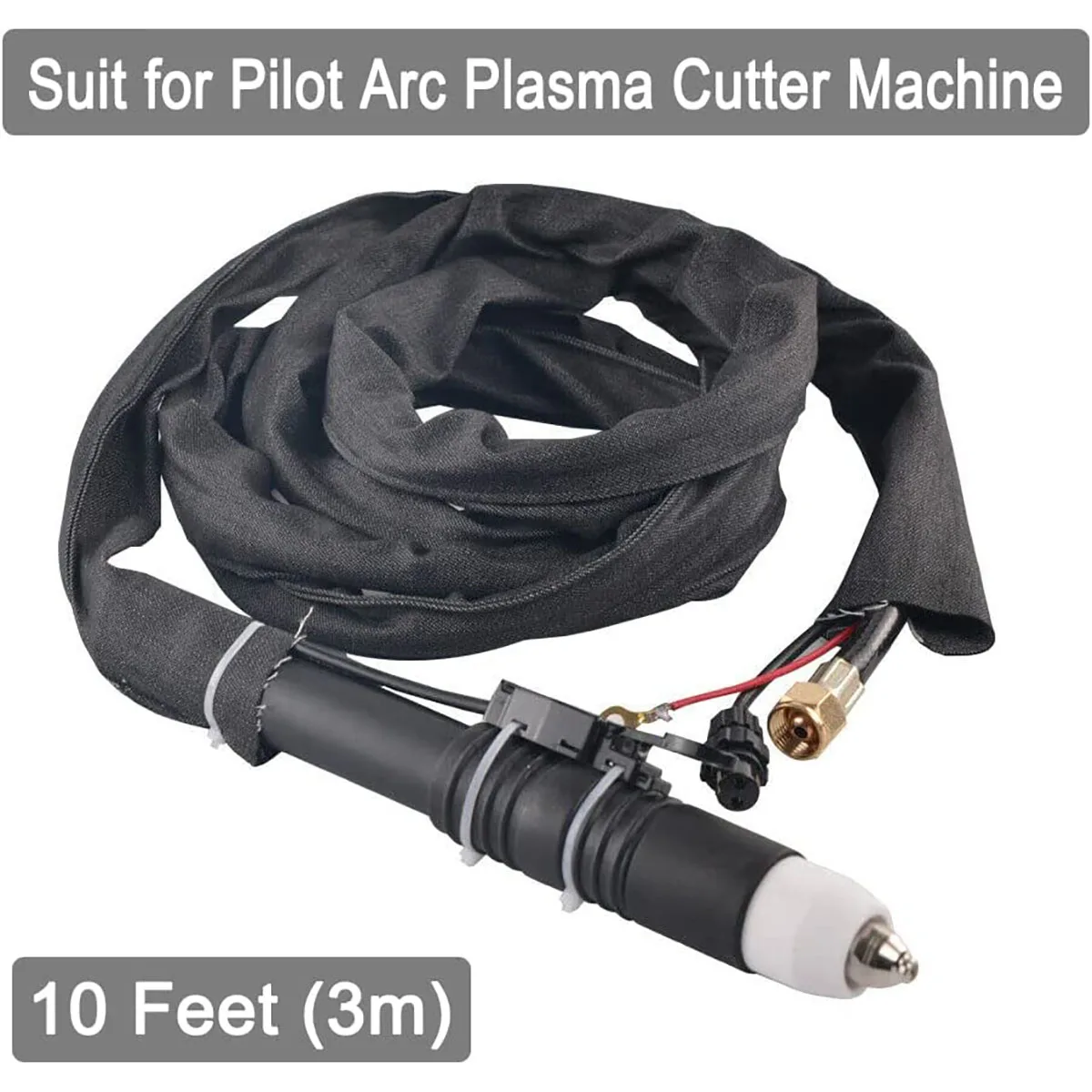 P80 Plasma Cutter Torch CNC Plasma Cutting 10M Cable Length Straight Torch Head For Pilot Arc CUT40P/50P/60P