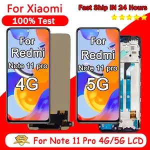 Bilashmart High Quality Xiaomi Redmi Note 11 Pro LCD 2201116TG Touch Screen Digitizer with Frame Redmi Note11Pro 5G 21091116I LCD
