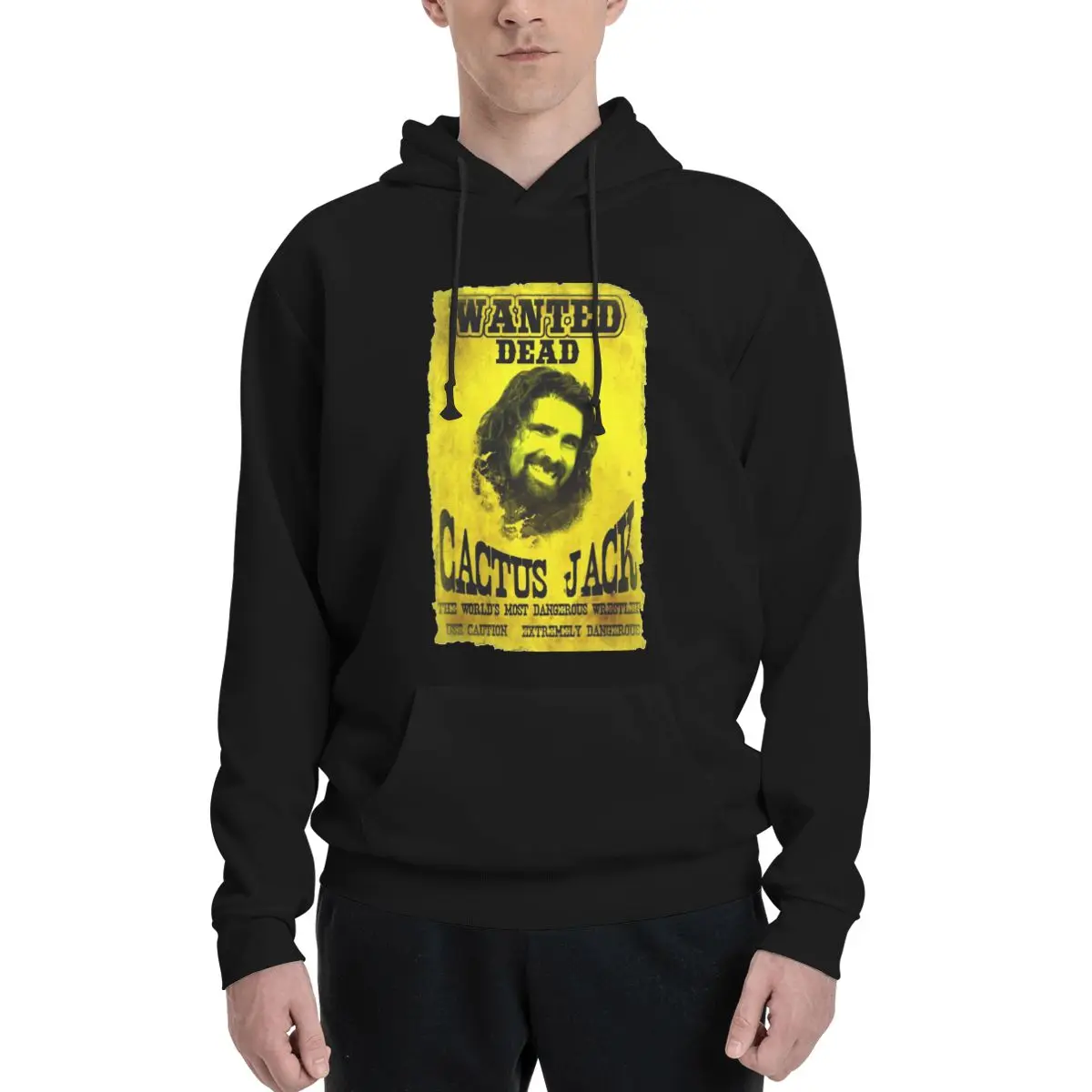 

CACTUS JACK WANTED Polyester Hoodie Men's Sweatershirt Warm Dif Colors Sizes