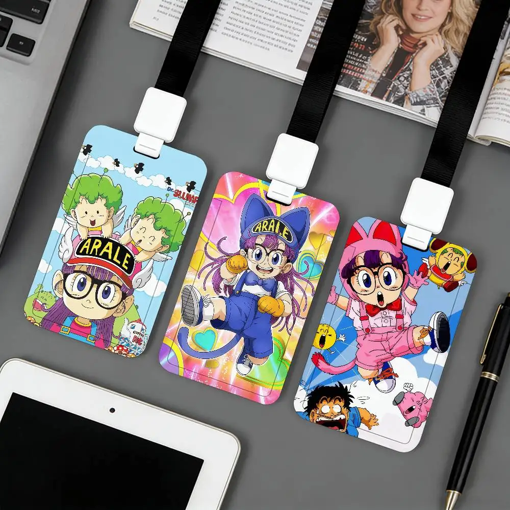 Porta Tarjetas con Diseño de Dr. Slump, Porta Credenciales Corporativas, Porta Identificaciones para el Trabajo, Porta Tarjetas de Crédito, Porta Identificaciones para el Transporte Diario