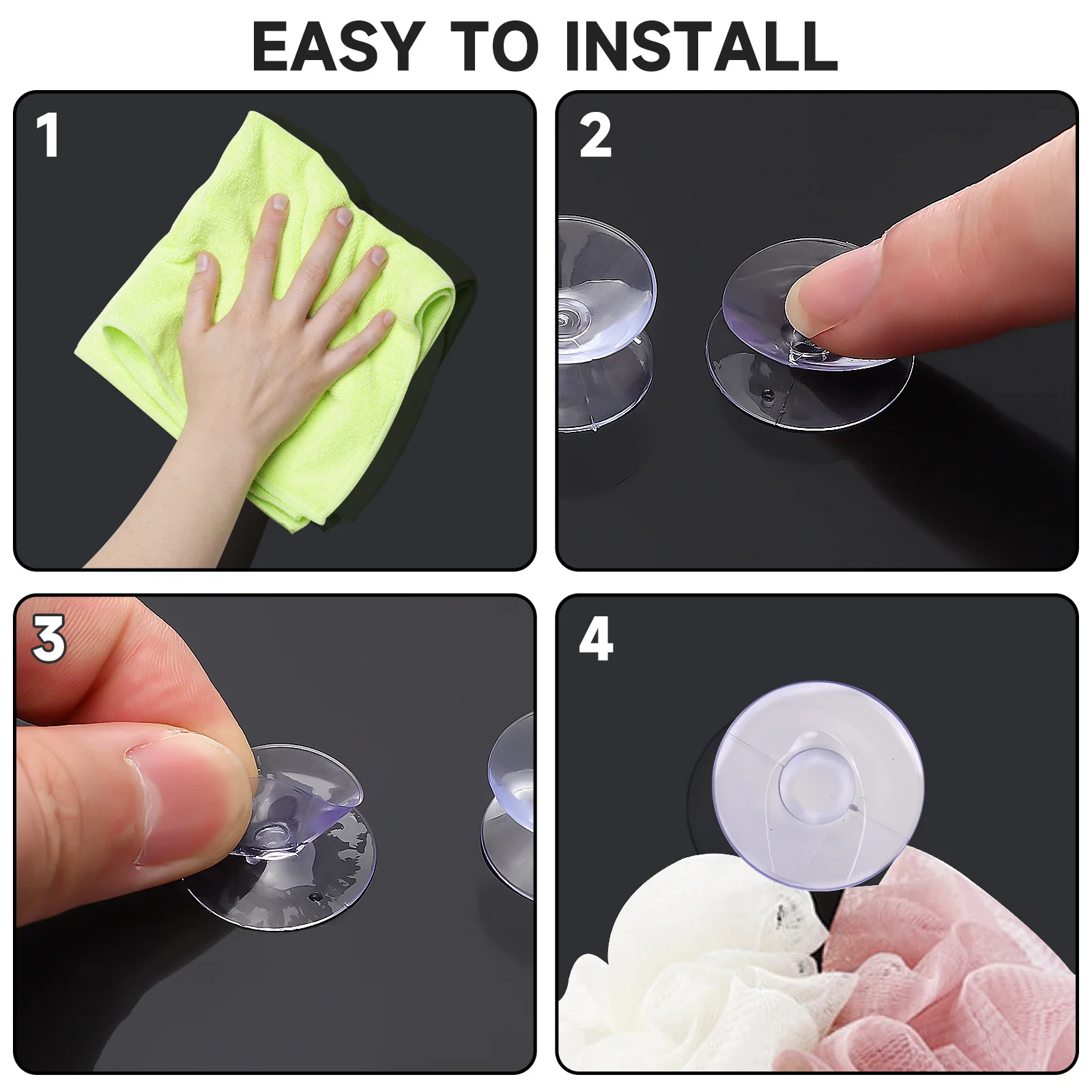 

20Pcs Sided Sucker Cups Clear Bumpers for Plastic Glass Table Top Mirrors Home Decor Furniture Small Suction Cups