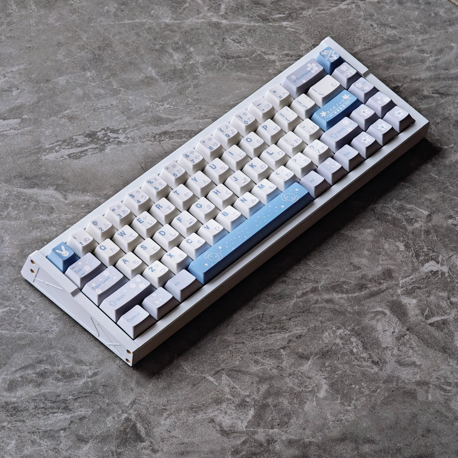 Kasugano Sora Keycaps Anime White PBT Dye Sublimation Cherry Height Japanese for Mechanical Keyboard AULA F75 Ajazz Game PC