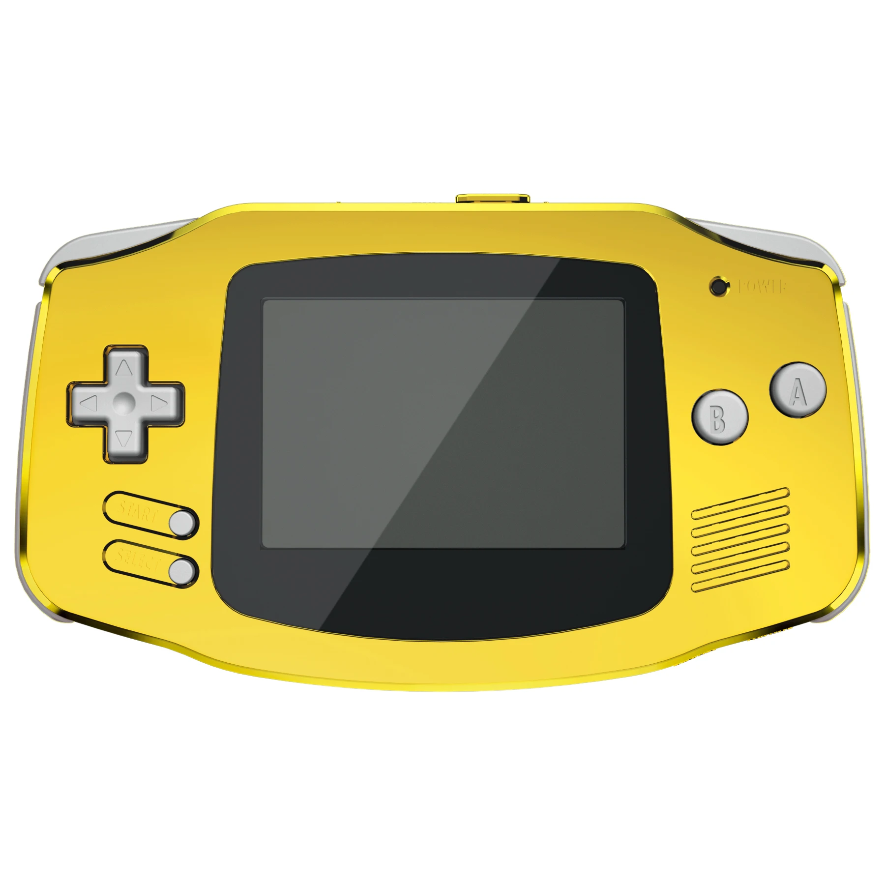 

eXtremeRate IPS Ready Upgraded Replacement Shell Full Housing Cover Buttons for Gameboy Advance(GBA) - Chrome Gold