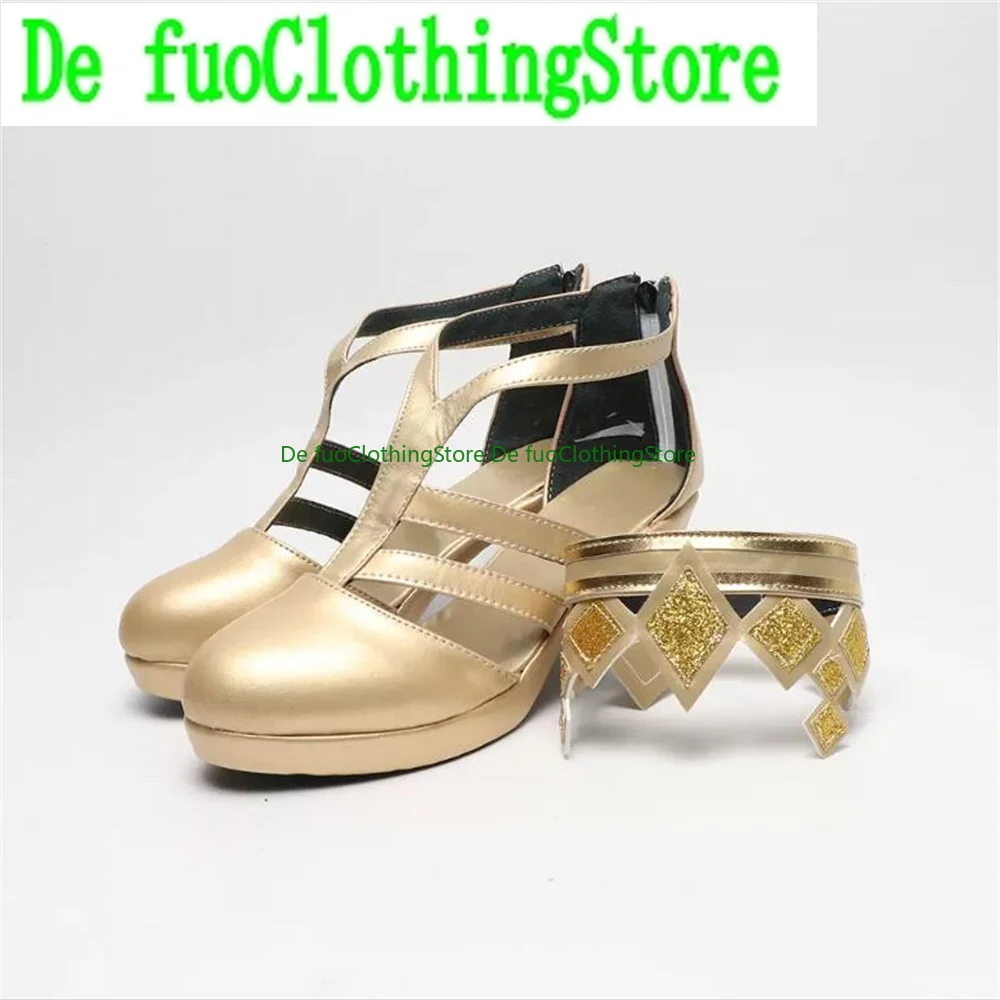 Defuo LAYLA Layla Genshin Impact Cosplay Schuhe Stiefel WeihnachtsspielHalloween Weihnachtsspiel Anime Charakter Party Requisiten