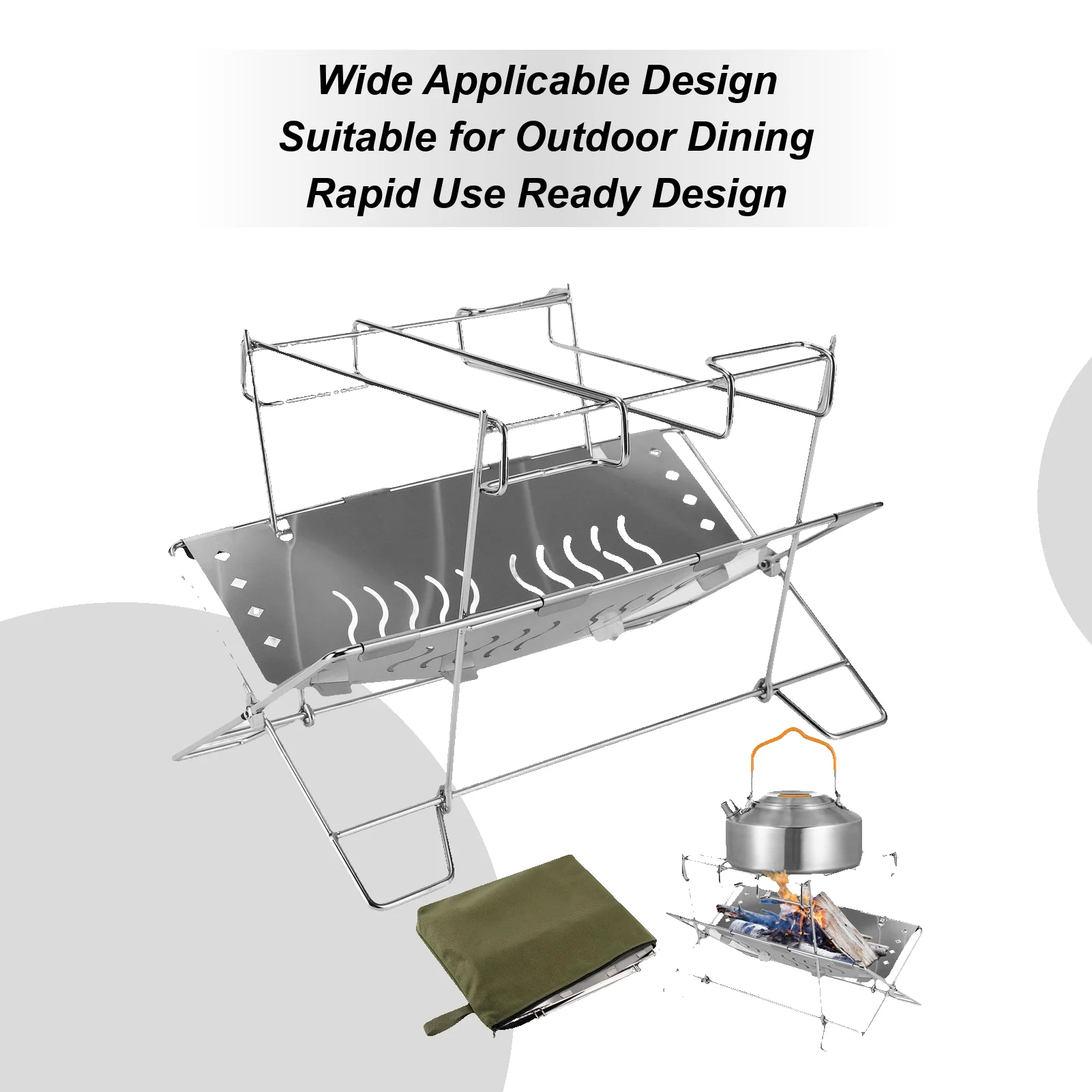 

Outdoor ultra-light foldable Stove portable Portable Camping Stove heat resistant Cooking Rack Barbecue stove Easy-to-store