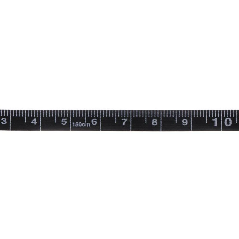  Black Tape Measures Double Side Retractable Tool Automatic ABS Flexible Mini Sewing Measuring Tape Practical